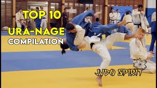 Top 10 Ura Nage Compilation [upl. by Anidam]