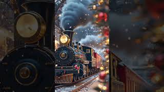 Christmas train❤️ christmas lover christmastree christmascountdown cozy winter snow [upl. by Chickie243]