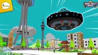 KOTA DUDE KEDATANGAN PESAWAT UFO  Dude Theft Wars [upl. by Aglo]