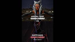 Darth Maul vs Ahsoka Tanoboth Rebels starwars vs 1v1 shorts ahsokaseries [upl. by Acirt123]