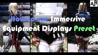 SKYRIM MOD I How to use Immersive Equipment Displays Preset [upl. by Bashuk221]