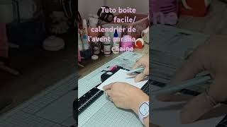 scrapbooking Tuto boite facile pour le calendrier de lavent [upl. by Ayaj502]