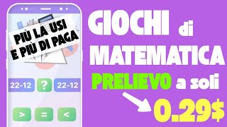 APP che PAGA  La Migliore Applicazione per Guadagnare Soldi Paypal con la Matematica [upl. by Erasmo814]