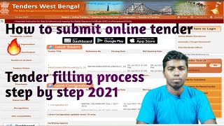 How to submit online tender 🔥 Tender filling process [upl. by Trevah]