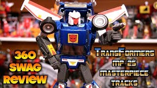 360 Swag Review  TakaraTomy Transformers MP25 Masterpiece Tracks [upl. by Dann52]