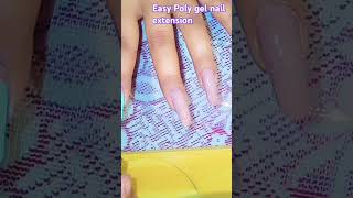 Easy poly gel nail extensionnailart nails youtubeshort shorts [upl. by Eivol]