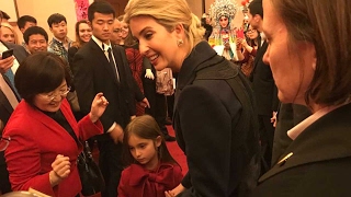 Ivanka Trump at DCs Chinese Embassy to celebrate Spring Festival with daughter Arabella [upl. by Nemad]