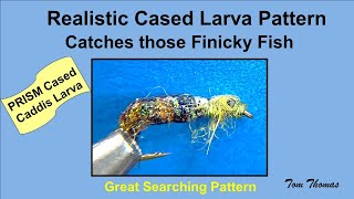 Realistic Cased Caddisfly Larva Fly Tying Pattern PRISM Caddis [upl. by Ogden505]