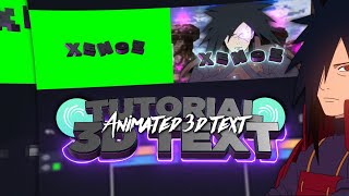 Como Fazer Texto 3D Animado Igual De Pc📱 Tutorial Animated 3D Text  Alight Motion  Android [upl. by Tammara]