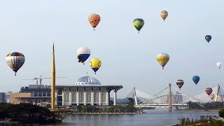 International hot air balloon festival takes place in Malaysia [upl. by Lim]