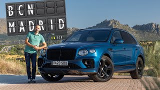 Viajo con un Bentley Bentayga Hybrid de Barcelona a Madrid  review Bentayga PHEV y opiniones [upl. by Xer]