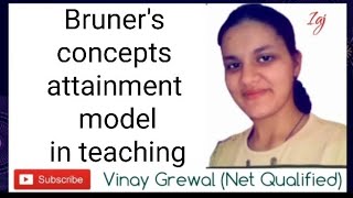 Bruners concepts attainment model in teaching  BEd 1st year paper 3 learning and teaching [upl. by Oisinoid]