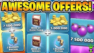 NICE SPECIAL OFFERS BOUGHT FROM THE SHOP  Clash of Clans [upl. by Ongun]