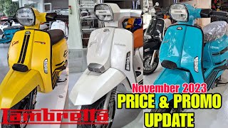 Pinaka Kompletong Price Update ng Lambretta Scooter  Promo amp Freebies  Actual Unit Review ng Specs [upl. by Aznecniv]