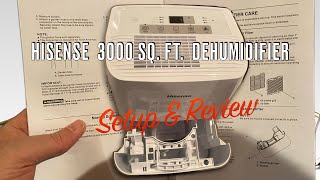 HiSense Dehumidifier Setup and Review [upl. by Ahselyt]