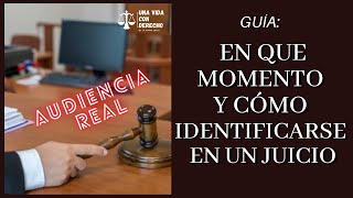 INDIVIDUALIZACIÓN 👨‍⚖️ de las Partes  Audiencia Penal ORAL Análisis y EJEMPLO [upl. by Repsihw]