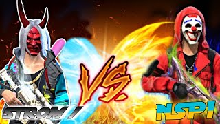 FREE FIRE MAX COSTOM WITH NSP1 VS STROM1 [upl. by Atiuqihc]