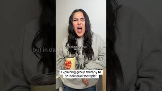 Explaining group therapy to an individual therapist [upl. by Raney]