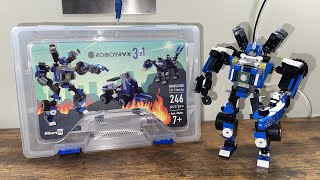 Build it vid Lego robot off brand robotryx brand lego mech blue robot building toy building bricks [upl. by Nennahs]