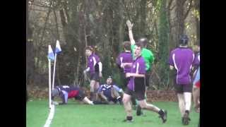 Alex Mitchell try for The Perse v The Leys 2013 [upl. by Amalee]