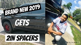 How to install  2 inch spacers  Chevy Silverado  Quick Easy [upl. by Yasnil]