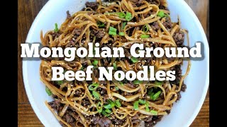 Mongolian ground beef noodles [upl. by Pricilla]