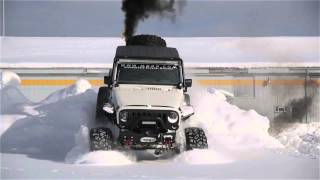 MBRPs Rattle Trap Jeep taking on the snow [upl. by Sacken]