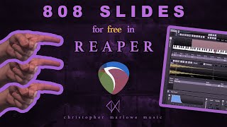 Sliding 808 Portamento Glides in Reaper with the Free VST TX16Wx [upl. by Hoban]