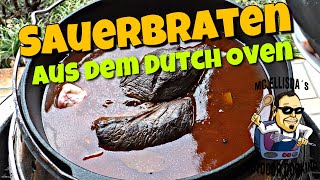 117  Oberpfälzer Sauerbraten aus dem Dutch Oven 🇩🇪 [upl. by Nyrem]