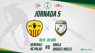 GENERALI HC PALAU  ORKLA BIGUES I RIELLS 5ª Jornada OKLigaIberdrola [upl. by Lowrie]