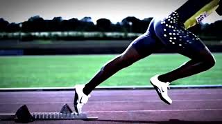 Sprint Form Slow Motion Usain Bolt and Asafa Powell [upl. by Whalen282]