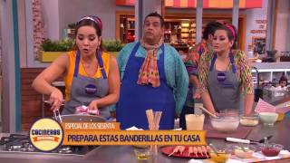 Receta Banderillas  Cocineros Mexicanos [upl. by Ettevroc]