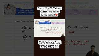 Class 12 NEB Tuition Classes by Team Megatutors❤️ CallWhatsApp 9765987544  9761897905 [upl. by Nuahsed]