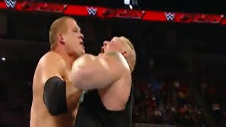 Kane Chokeslams Brock Lesnar 3 Times 2003  2015 [upl. by Wye]