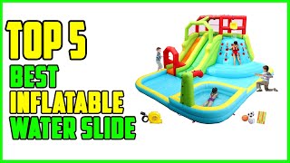 TOP 5 Best Inflatable Water Slide 2023 [upl. by Enalb]