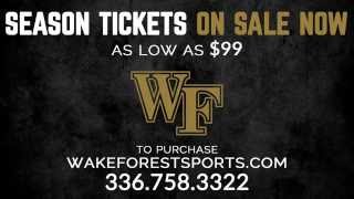 2015 Wake Forest Football TIckets Commercial [upl. by Jessie]