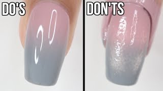 DOs amp DONTs Ombré Nails  how to do ombré nails with regular polish [upl. by Nner]