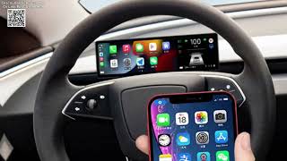 for Tesla Model 3 Y 3 Highland Dashboard Screen Review Aliexpress [upl. by Ellimac477]