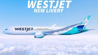 WESTJET Reveal NEW LIVERY [upl. by Nerti]