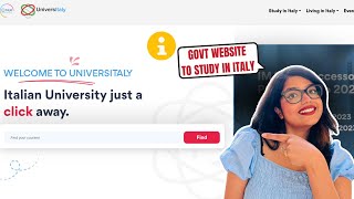 How to use New Universitaly website to Study in Italy  Find courses Scholarship [upl. by Aderf]