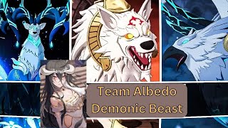 Albedo Team All Demonic Beast 7DS The Seven Deadly Sins Grand Cross SDSGC [upl. by Ativahs]