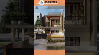 27x70 House Design 1890sqft 210gaj 8x21m 27X70houseplan 3d elevation shorts archbytes [upl. by Carothers]