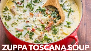 Dinner Zuppa Toscana Soup Olive Garden Copycat Recipe  Natashas Kitchen [upl. by Mcripley]