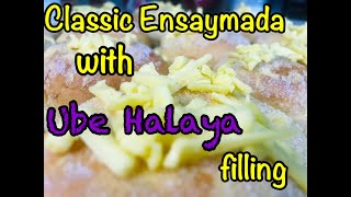 Classic Ensaymada w ube halaya fillingeasy ensaymadapaano gumawa ng ensaymada recipe [upl. by Oivatco]