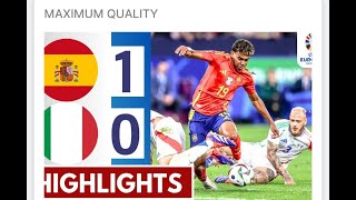 🔴Spain vs Italy 10 All GOALS amp Extended HIGHLIGHTS  UEFA EURO 2024 [upl. by Assirroc]