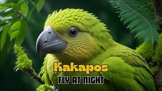 Kakapos fly at night The amazing story of the Kakapos kakapo wildlife kakapo birdnature [upl. by Letsirhc]