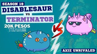 LOW BUDGET 20K DISABLESAUR TEAM VS TERMINATOR  Season 19 [upl. by Drarej]