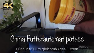 Fische Aquarium Futterautomat Petacc China günstig ab 15 Euro  Funktioniert Gut Discus füttern [upl. by Nedia260]