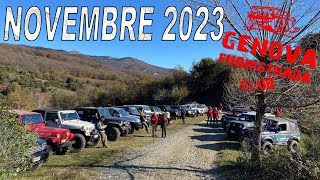 Novembre 2023 con gli amici del Genova Fuoristrada Club  1080HD [upl. by Annawd]