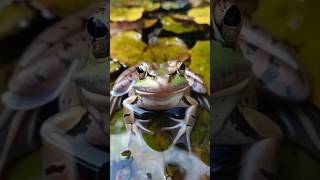 AI Stock Video Frog ai stockvideo frog wildlife video shorts ytshorts yt animal insects [upl. by Lordan]